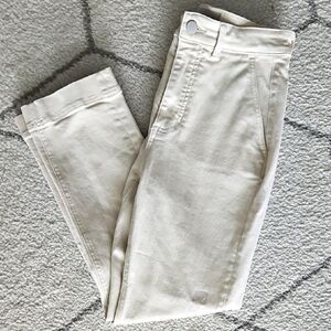 Everlane Size 2 Cream Straight Leg Jeans